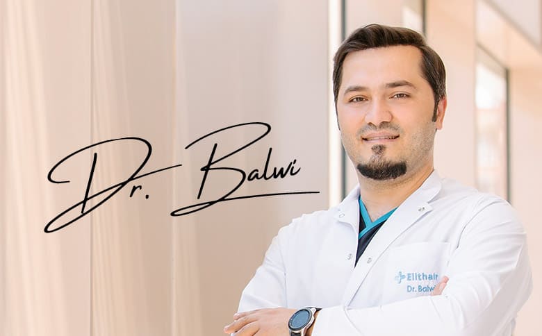 Dr Balwi in der Klinik mit Unterschrift